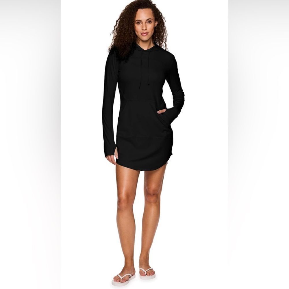 Avalanche Size Small women's long sleeve UPF50 coverup sundress w/pockets